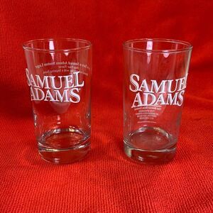 Samuel Adams The Boston Beer Company Set 2 8 Ounces Each Beer Tasting Glasses